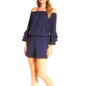 NWT Lilly Pulitzer Calla Blue Romper size XS
